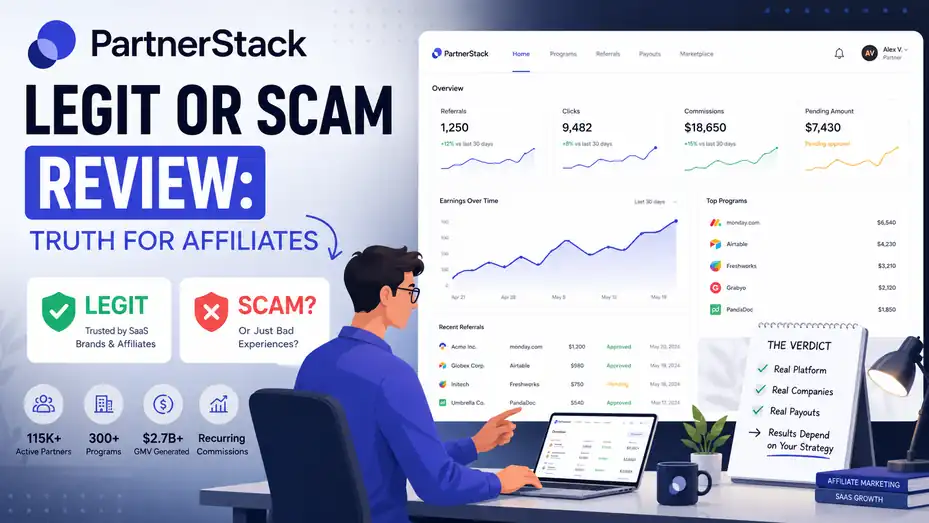 An informative illustration about PartnerStack Legit Or Scam Review Truth For Affiliates