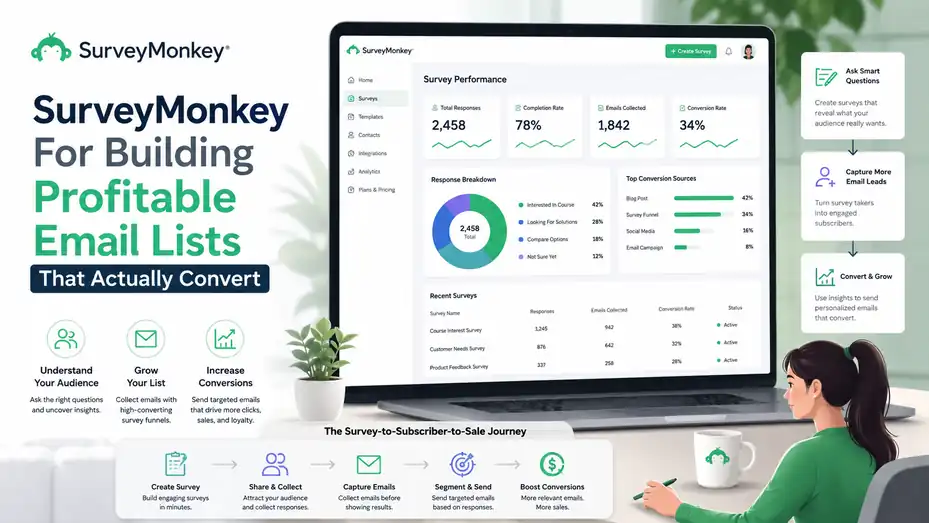 An informative illustration about SurveyMonkey For Building Profitable Email Lists That Actually Convert