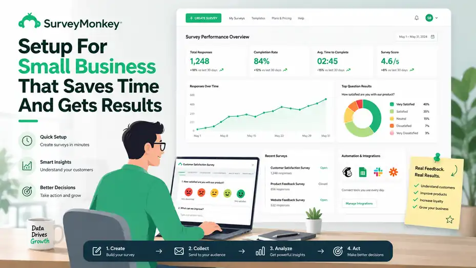 An informative illustration about SurveyMonkey Setup For Small Business That Saves Time And Gets Results
