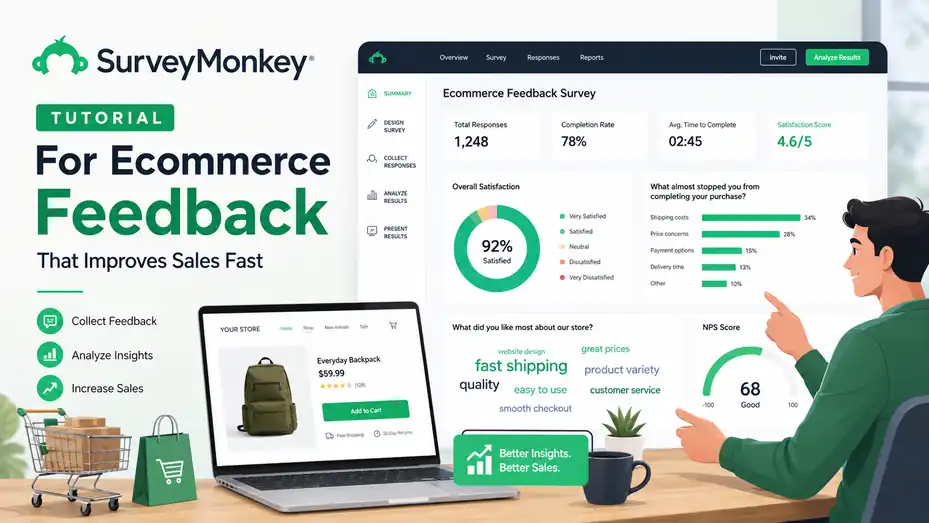 An informative illustration about SurveyMonkey Tutorial For Ecommerce Feedback That Improves Sales Fast
