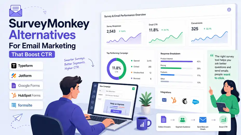 An informative illustration about Surveymonkey Alternatives For Email Marketing That Boost CTR