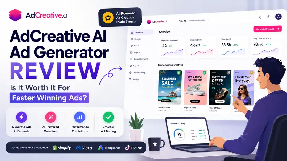 An informative illustration about AdCreative AI Ad Generator Review Is It Worth It For Faster Winning Ads