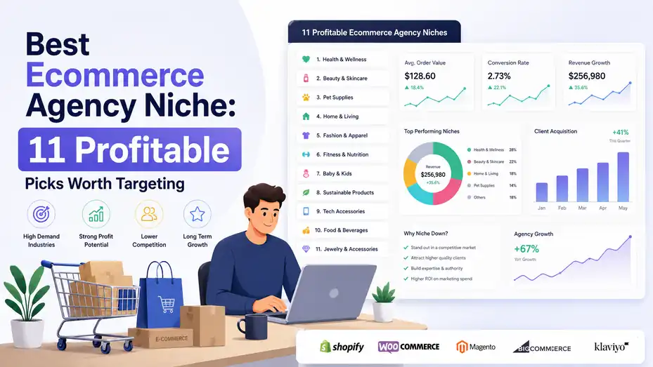An informative illustration about Best Ecommerce Agency Niche: 11 Profitable Picks Worth Targeting