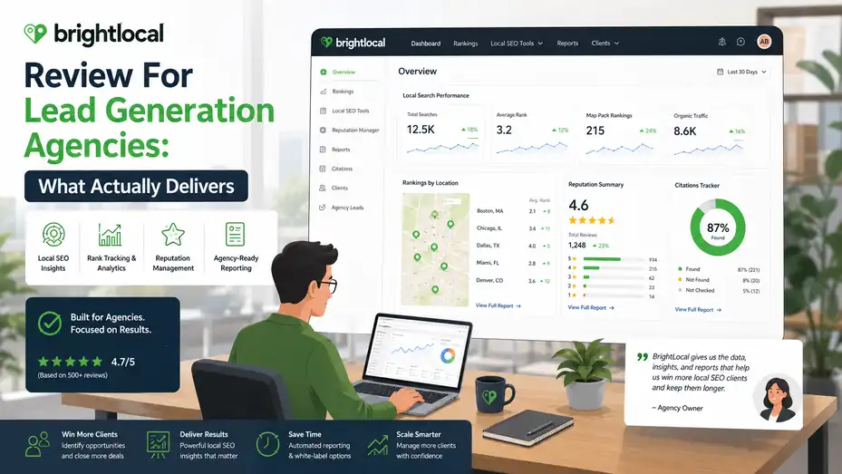An informative illustration about BrightLocal Review For Lead Generation Agencies: What Actually Delivers