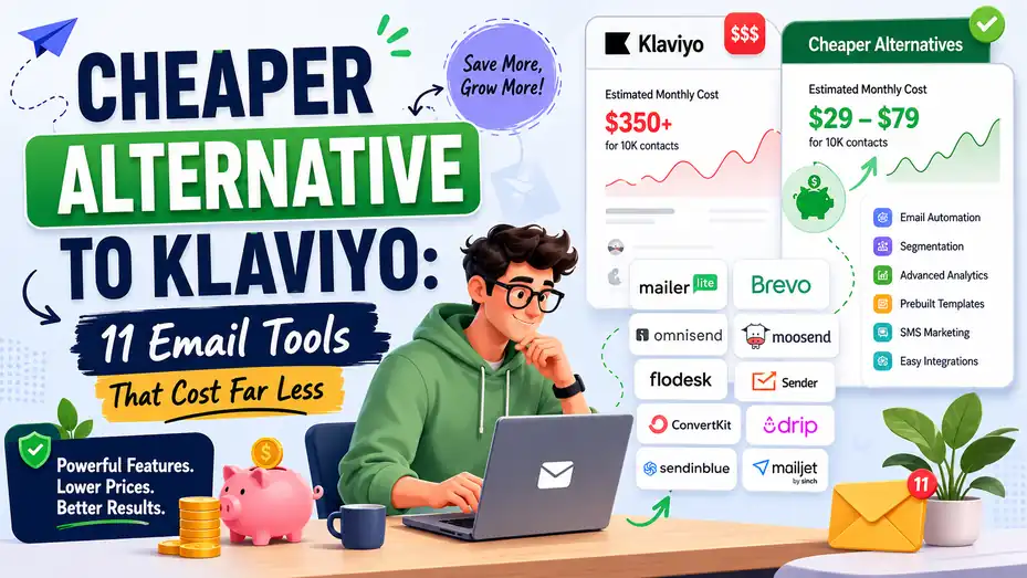 An informative illustration about Cheaper Alternative to Klaviyo 11 Email Tools That Cost Far Less