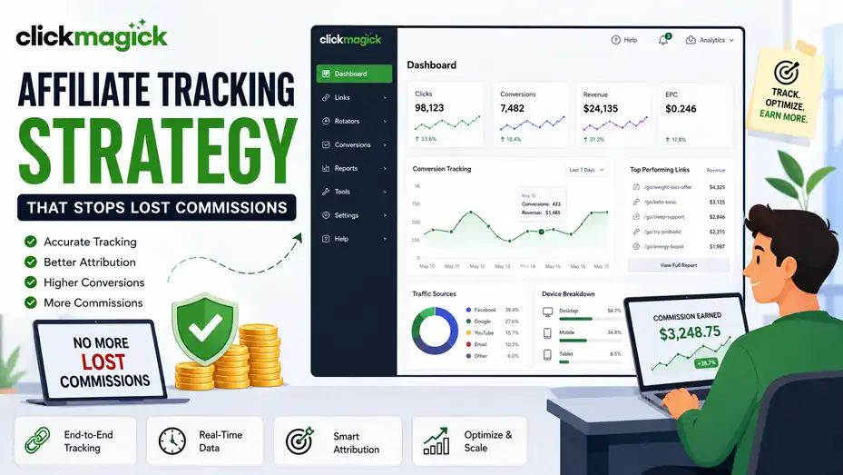 An informative illustration about ClickMagick Affiliate Tracking Strategy That Stops Lost Commissions