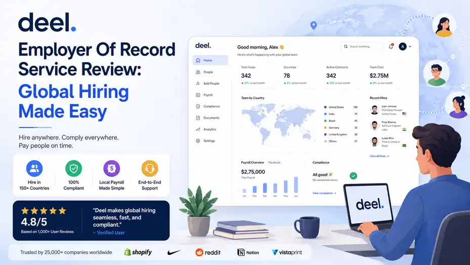 An informative illustration about Deel Employer Of Record Service Review: Global Hiring Made Easy