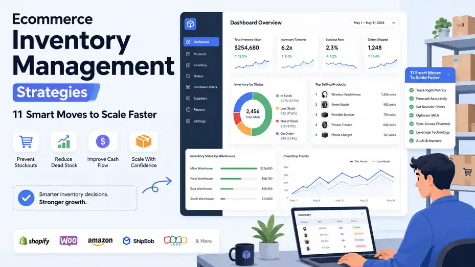 An informative illustration about Ecommerce Inventory Management Strategies 11 Smart Moves to Scale Faster