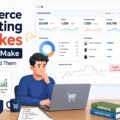 An informative illustration about Ecommerce Marketing Mistakes Beginners Make And How To Avoid Them