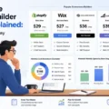Ecommerce Website Builder Pricing Explained: What You Really Pay An informative illustration about Ecommerce Website Builder Pricing Explained: What You Really Pay