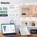 Ecommerce Website Design for Scaling to Six Figures Without Wasted Traffic An informative illustration about Ecommerce Website Design for Scaling to Six Figures Without Wasted Traffic