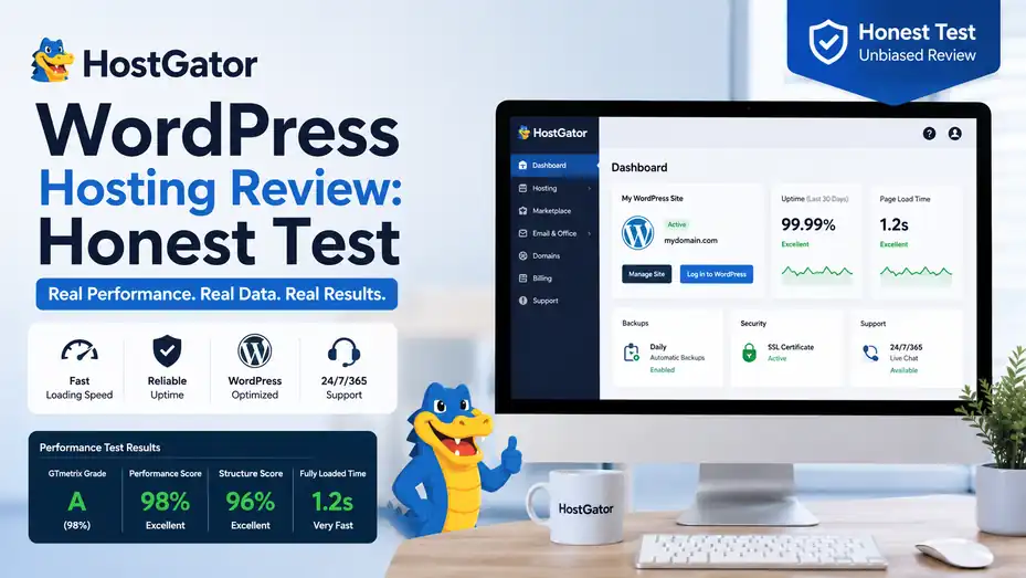An informative illustration about HostGator WordPress Hosting Review: Honest Test