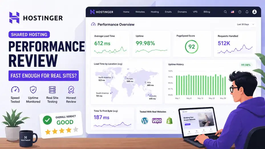 An informative illustration about Hostinger Shared Hosting Performance Review: Fast Enough For Real Sites?