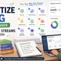 How To Monetize Blog As A Beginner: 9 Income Streams That Work An informative illustration about How To Monetize Blog As A Beginner: 9 Income Streams That Work