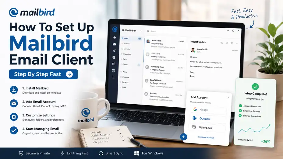 An informative illustration about How To Set Up Mailbird Email Client Step By Step Fast