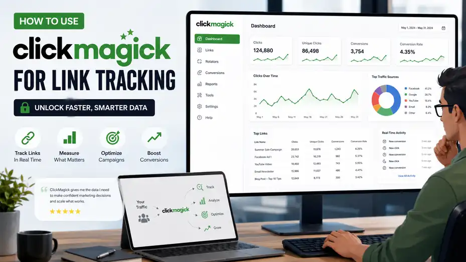 An informative illustration about How To Use ClickMagick For Link Tracking: Unlock Faster, Smarter Data