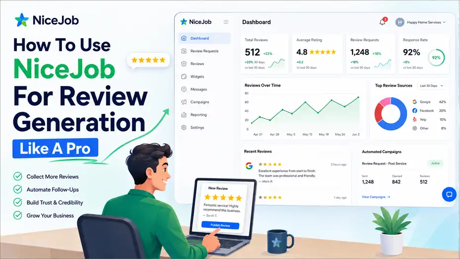 An informative illustration about How To Use NiceJob For Review Generation Like A Pro