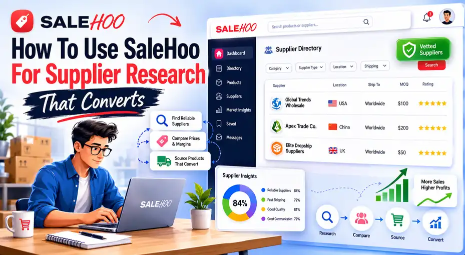An informative illustration about How To Use SaleHoo For Supplier Research That Converts
