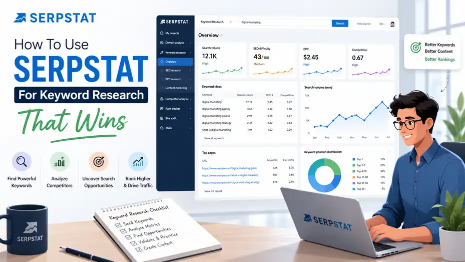 An informative illustration about How To Use Serpstat For Keyword Research That Wins