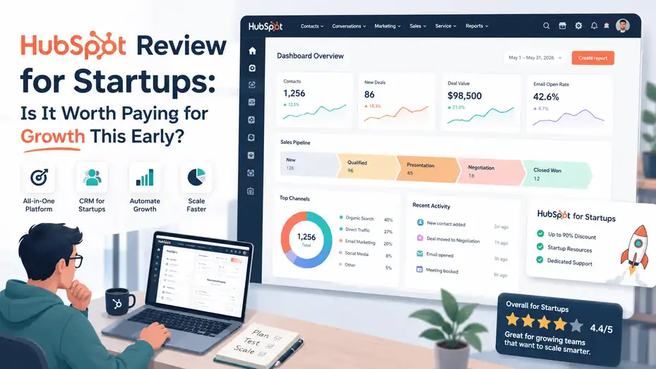 An informative illustration about HubSpot Review for Startups Is It Worth Paying for Growth This Early