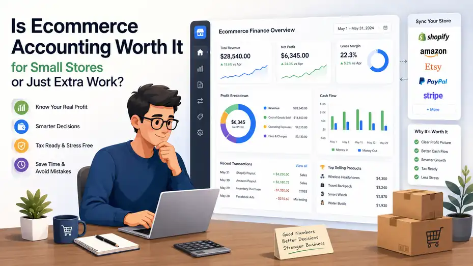 An informative illustration about Is Ecommerce Accounting Worth It for Small Stores or Just Extra Work