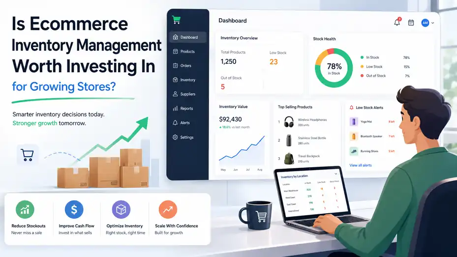 An informative illustration about Is Ecommerce Inventory Management Worth Investing In for Growing Stores