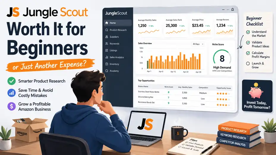 An informative illustration about Is Jungle Scout Worth It for Beginners or Just Another Expense?