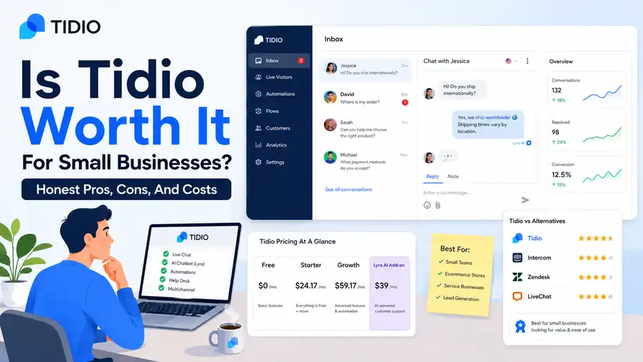 Is Tidio Worth It For Small Businesses? Honest Pros, Cons, And Costs