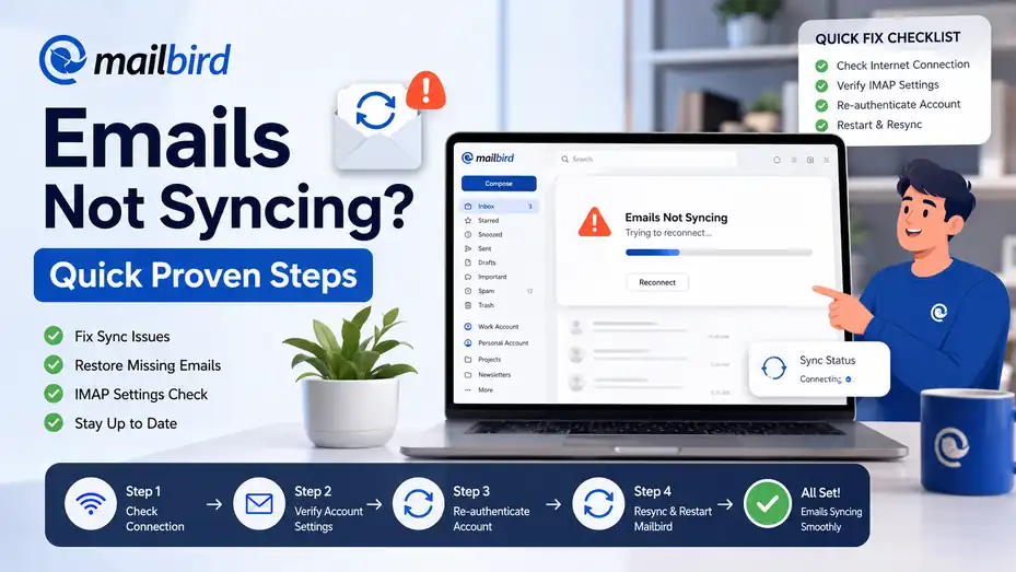 An informative illustration about Mailbird Emails Not Syncing Fix: Quick Proven Steps