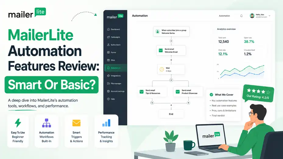An informative illustration about MailerLite Automation Features Review Smart Or Basic