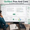 Quillbot Pros And Cons For Content Creators Explained An informative illustration about Quillbot Pros And Cons For Content Creators Explained