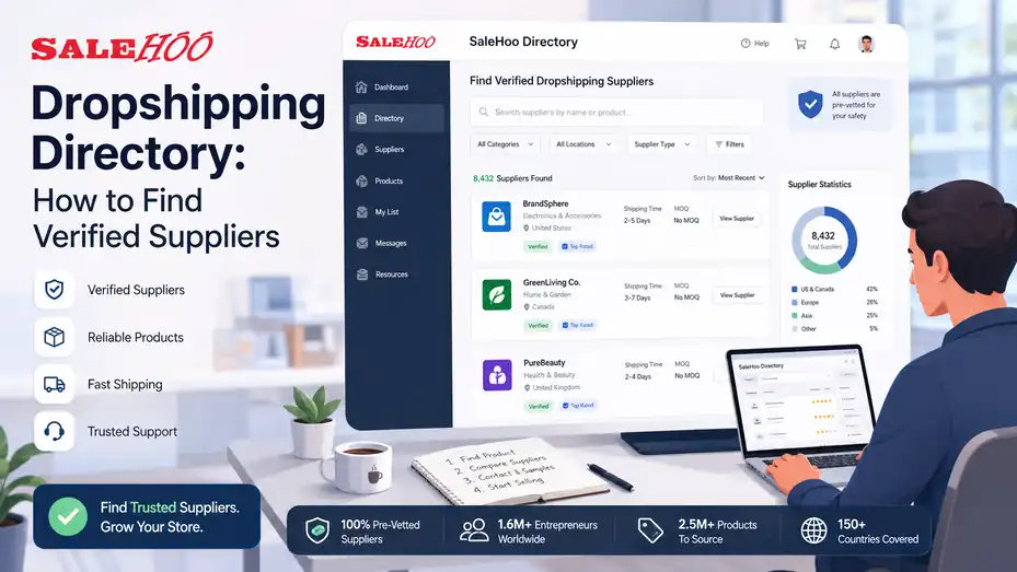 An informative illustration about SaleHoo Dropshipping Directory How to Find Verified Suppliers