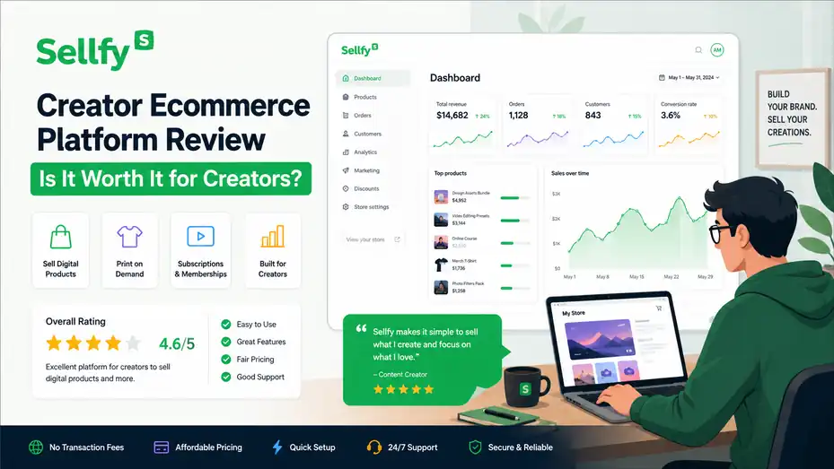 An informative illustration about Sellfy Creator Ecommerce Platform Review Is It Worth It for Creators