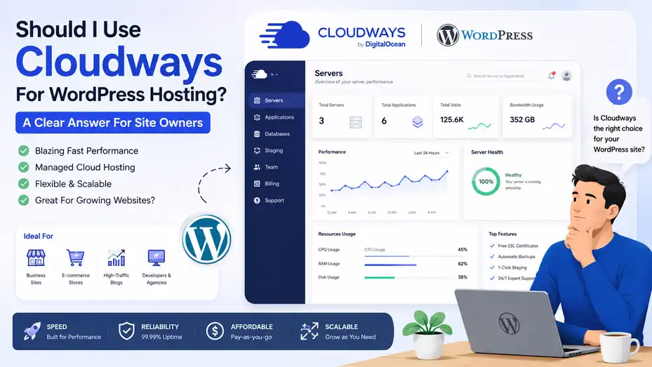 An informative illustration about Should I Use Cloudways For WordPress Hosting? A Clear Answer For Site Owners