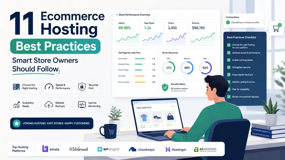 An informative illustration about 11 Ecommerce Hosting Best Practices Smart Store Owners Should Follow