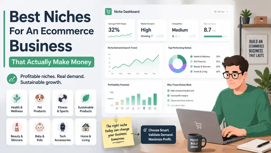An informative illustration about Best Niches For An Ecommerce Business That Actually Make Money