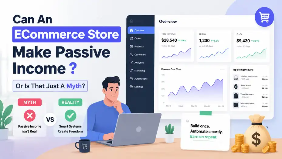 An informative illustration about Can An Ecommerce Store Make Passive Income Or Is That Just A Myth?