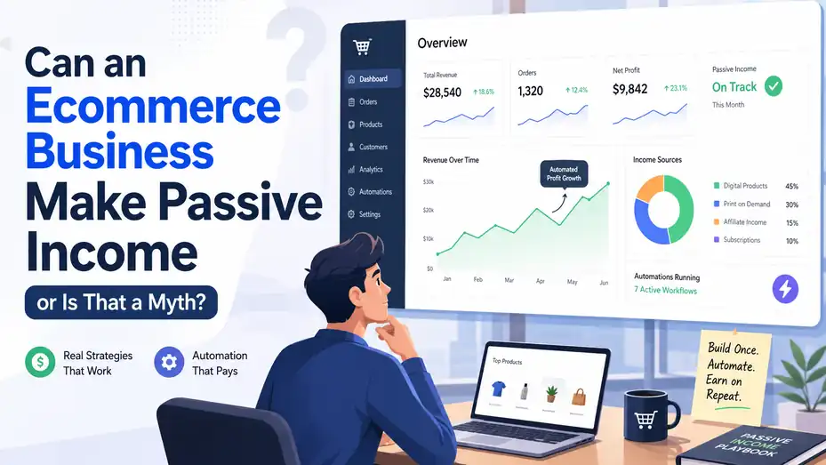 An informative illustration about Can an Ecommerce Business Make Passive Income or Is That a Myth?