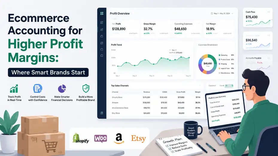 An informative illustration about Ecommerce Accounting for Higher Profit Margins: Where Smart Brands Start