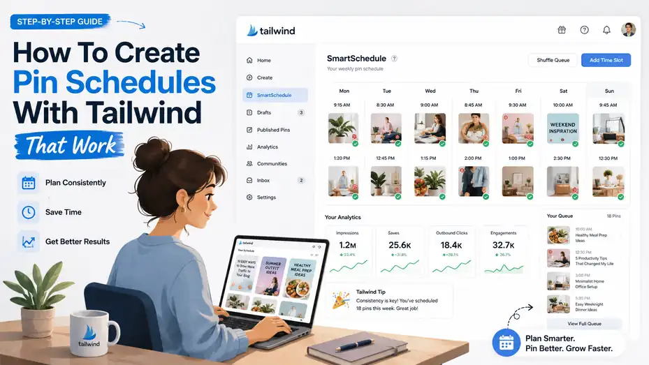An informative illustration about How To Create Pin Schedules With Tailwind That Work