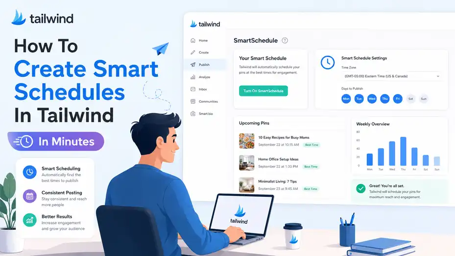 An informative illustration about How To Create Smart Schedules In Tailwind In Minutes