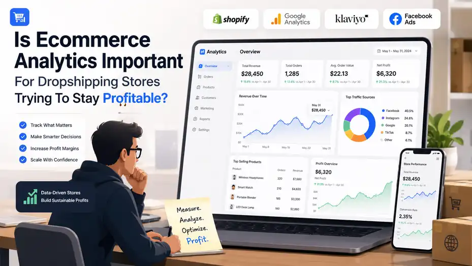 An informative illustration about Is Ecommerce Analytics Important For Dropshipping Stores Trying To Stay Profitable?