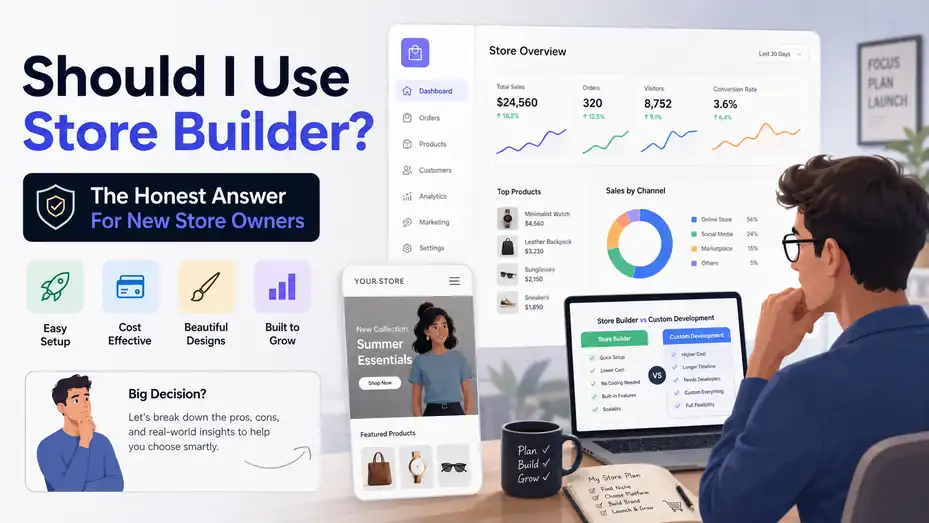 An informative illustration about Should I Use Store Builder? The Honest Answer For New Store Owners