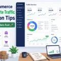 17 Ecommerce Website Traffic Generation Tips To Get More Visitors Fast An informative illustration about 17 Ecommerce Website Traffic Generation Tips To Get More Visitors Fast