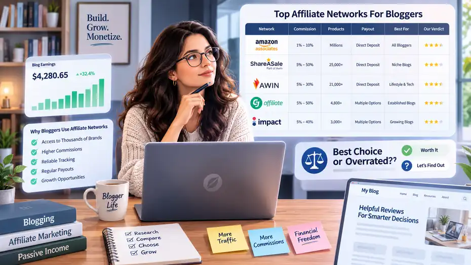 An informative illustration about Affiliate Network Review For Bloggers: Best Choice Or Overrated Option?