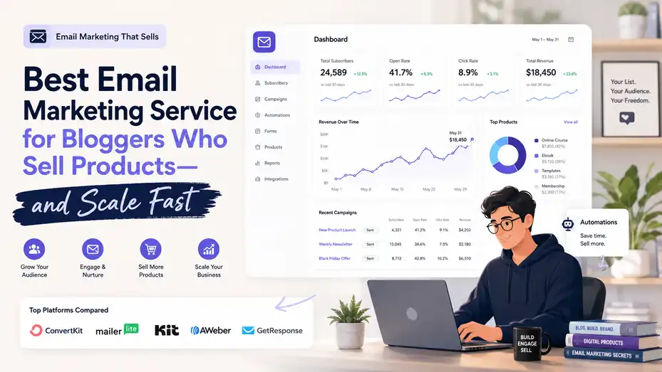 An informative illustration about Best Email Marketing Service for Bloggers Who Sell Products—and Scale Fast