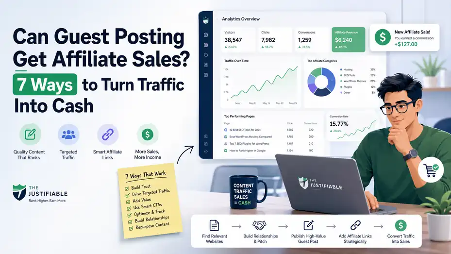An informative illustration about Can Guest Posting Get Affiliate Sales? 7 Ways to Turn Traffic Into Cash