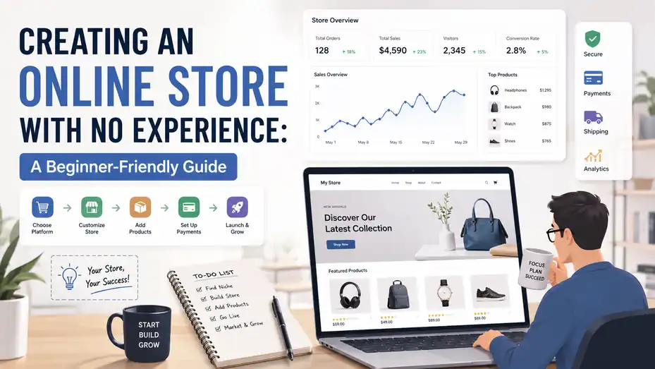 An informative illustration about Creating An Online Store With No Experience: A Beginner-Friendly Guide
