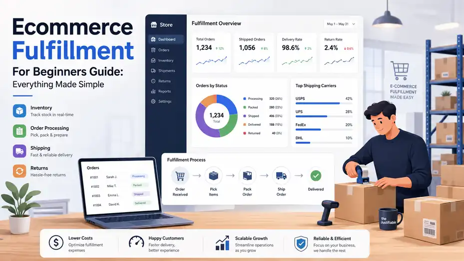An informative illustration about Ecommerce Fulfillment For Beginners Guide: Everything Made Simple