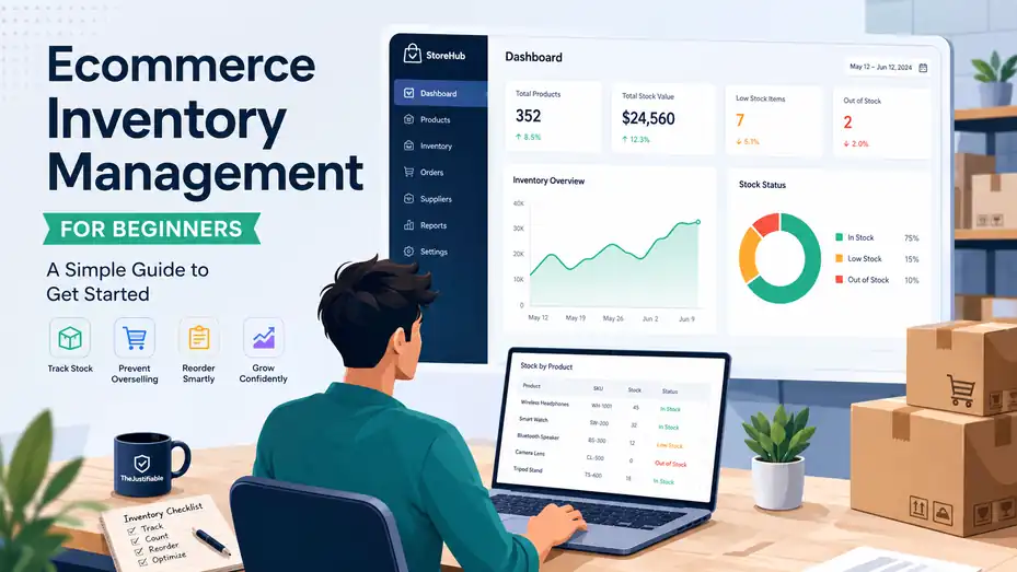 An informative illustration about Ecommerce Inventory Management for Beginners: A Simple Guide to Get Started